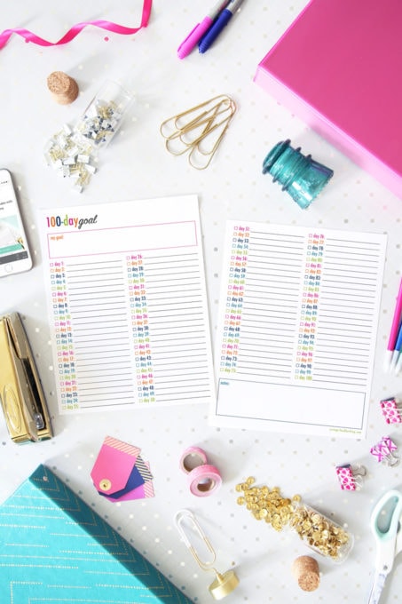 Set a 100-day goal