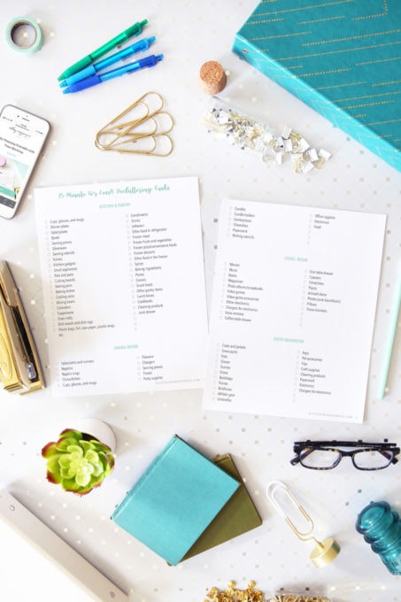 Checklist of 15-Minute Decluttering Tasks