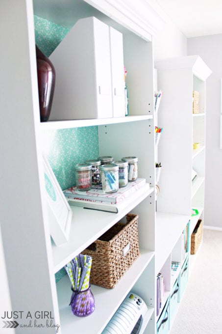 Bookshelves with Crown Molding