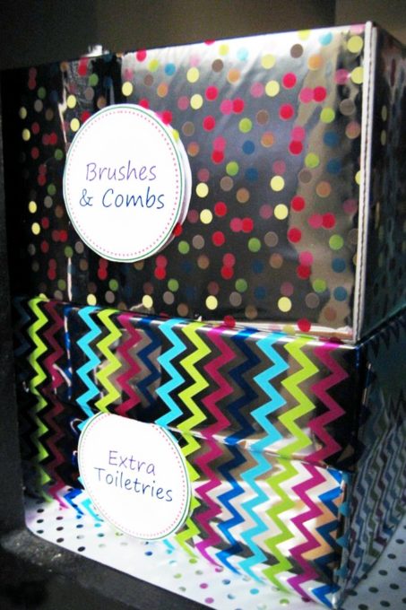 Organized Boxes with Printable Labels