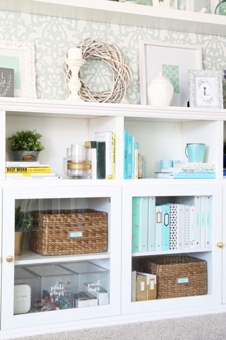 IKEA BESTA Storage Unit Organized