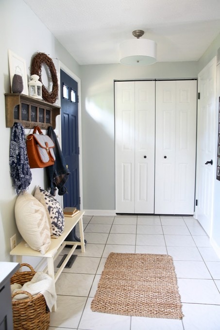 This is an incredible transformation of an entire home from ugly and outdated to light, bright, and beautiful! Pop over to the post to see the whole before and after home tour!