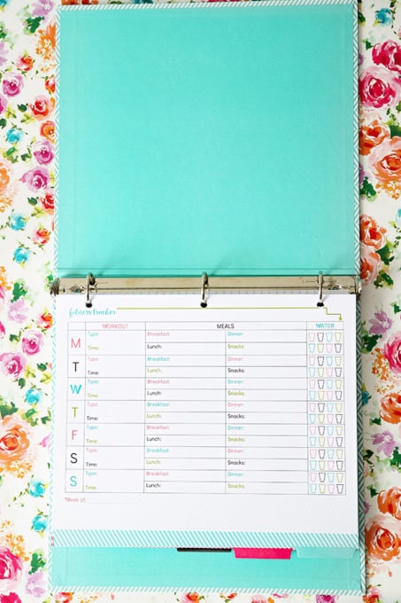 Free Printable Fitness Tracker