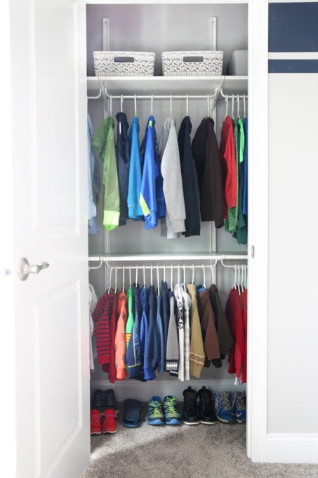Organized Kids' Closet
