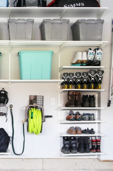 Organized Boots in Garage