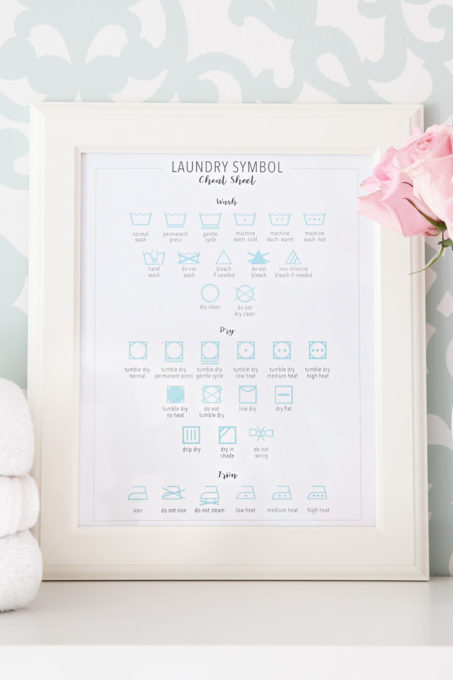 Laundry Symbol Cheat Sheet Free Printable