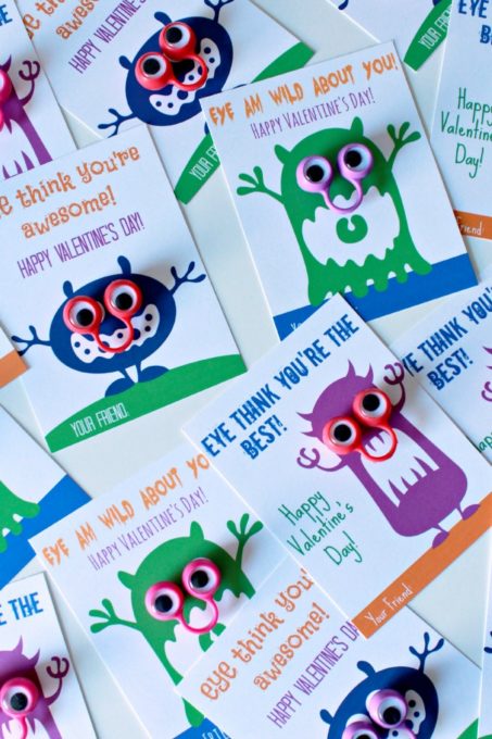 Free Printable Monster Valentines