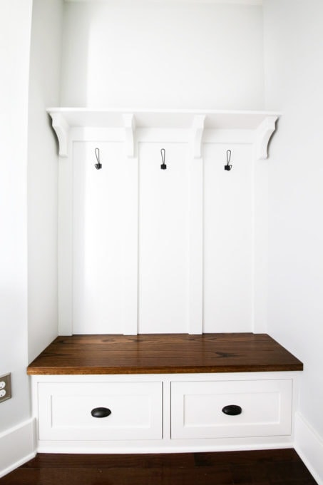 Mudroom Built-ins in an Entry