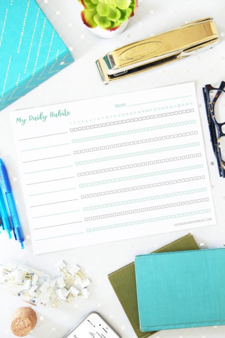Daily Habits Printable