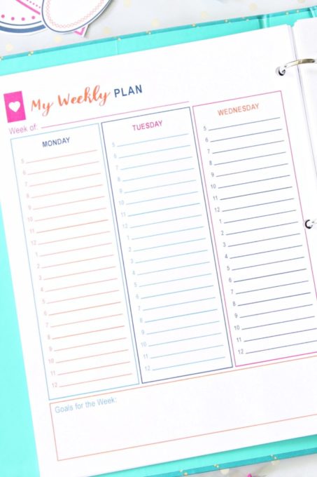 Free Printables for Weekly Planning