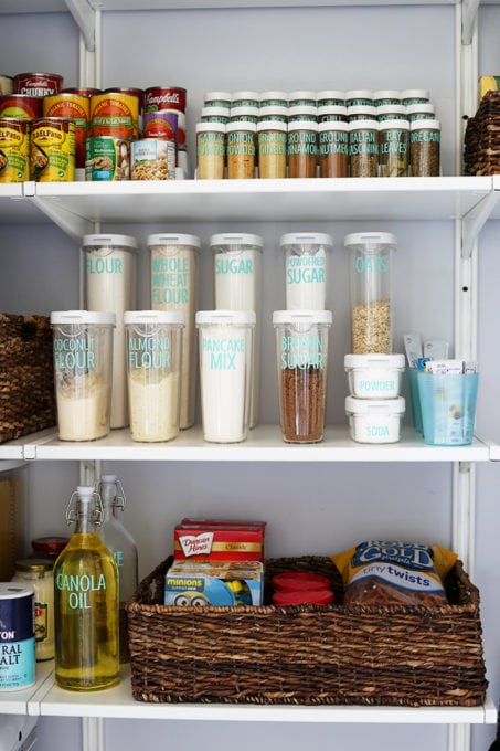 Organized Pantry Containers