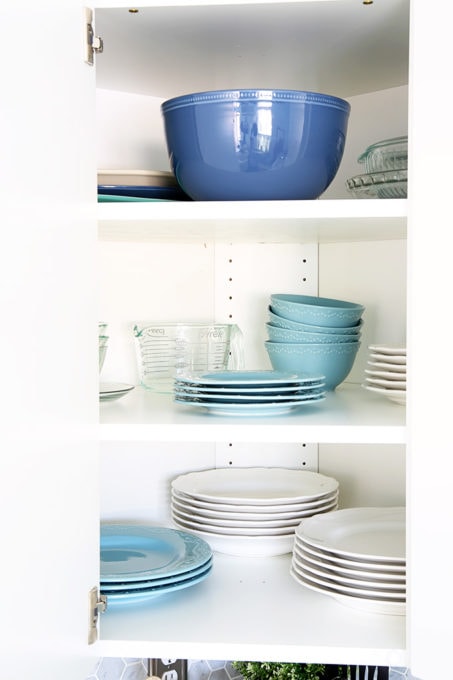Organized Cabinet in a White IKEA Kitchen