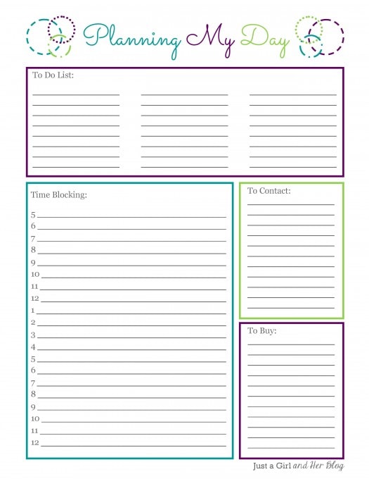 This simple strategy helped me organize my whole life, be more productive, and make the most of my time! Click over to the post for the details and a cute printable!