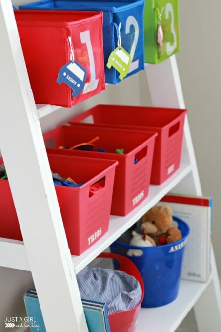 Toy Bins with Labels