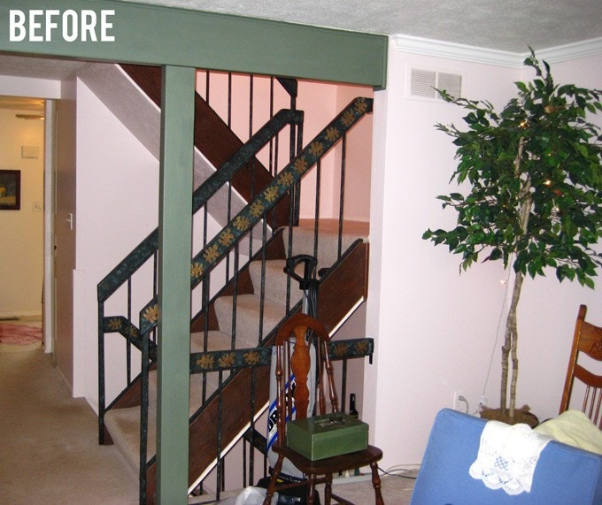 This is an incredible transformation of an entire home from ugly and outdated to light, bright, and beautiful! Pop over to the post to see the whole before and after home tour!