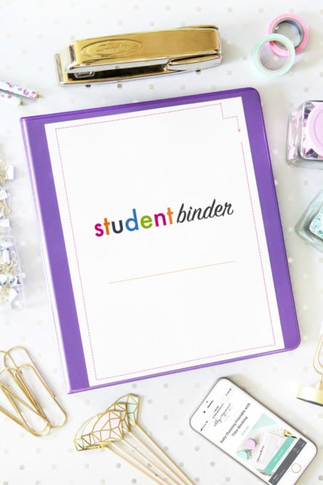 Free Printable Student Binder