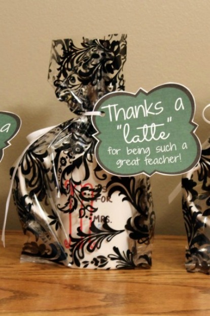 Thanks a Latte Teacher Gift with Free Printable Gift Tag
