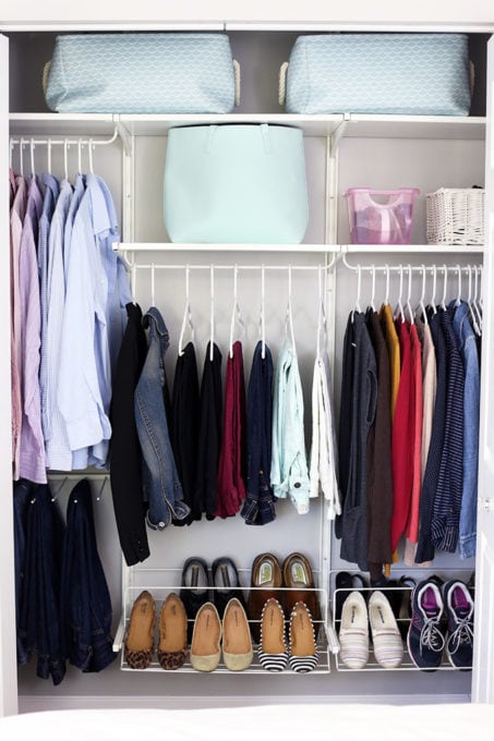 IKEA ALGOT Closet Organized Master Closet