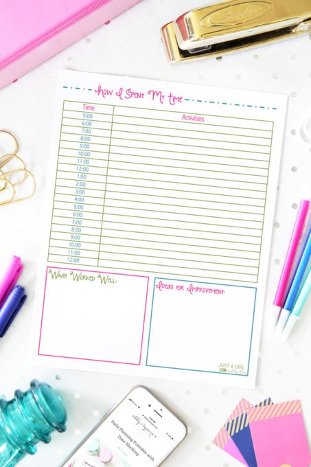 Time Tracking Free Printable