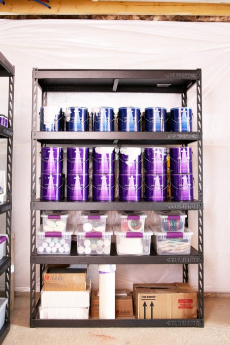 Organized Paint Supplies