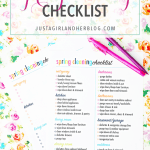 Love this bright, cheerful and simple spring cleaning checklist! Pop over to the post to snag the free printable!